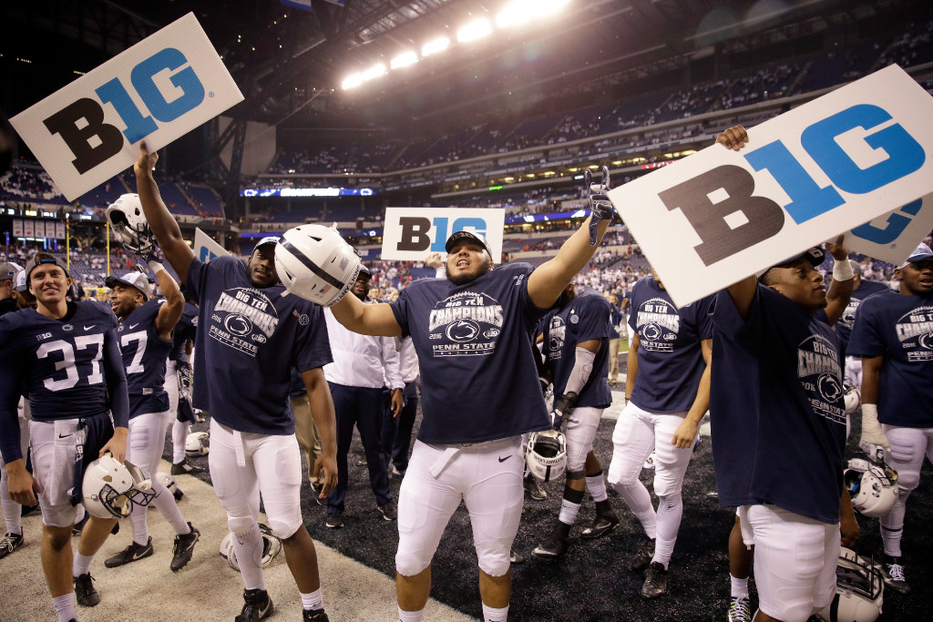 Penn State had lots to celebrate after its thrilling victory in the Big Ten title game. The Nittany Lions hoped to be rewarded with a spot in the playoff but the Rose Bowl is a heck of a consolation prize