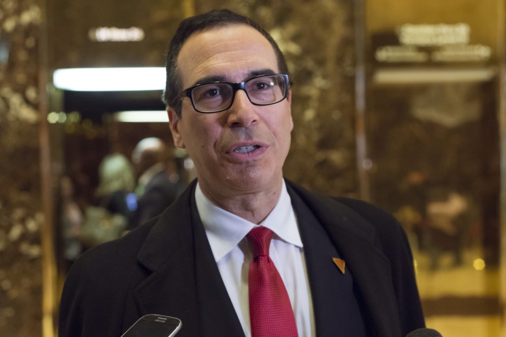 Trump picks Steve Mnuchin to lead Treasury Department