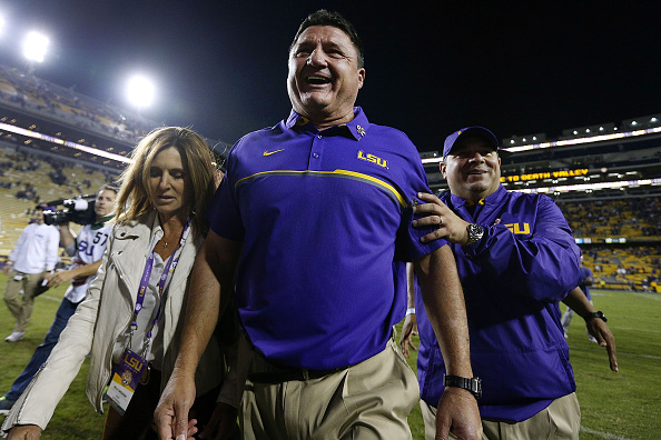 Head coach Ed Orgeron of the LSU Tigers