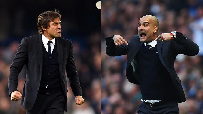 Premier League heavyweight managers Conte and Pep            
    
              
     
     
           Show Grid