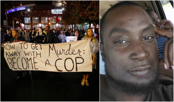 Protests erupt after cop cleared in Keith Lamont Scott shooting news protest charlotte keith lamont scott