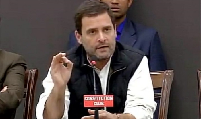 Rahul Gandhi addressing joint PC