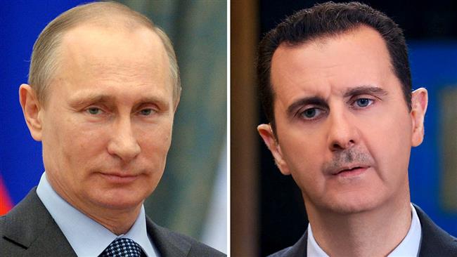 Russian President Vladimir Putin and his Syrian counterpart Bashar al-Assad