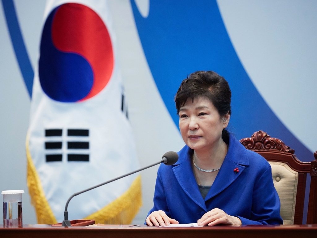 South Korea's President Park Geun Hye attends an emergency Cabinet meeting on Friday in Seoul