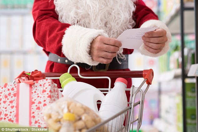 Stores are predicted to take £894million as hordes of shoppers fill their trolleys with turkeys trimmings and booze