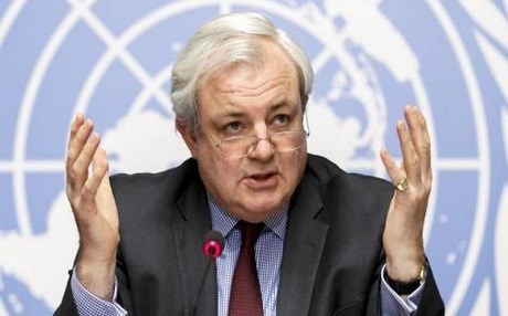 The UN's Under Secretary General for Humanitarian Affairs and Emergency Relief Coordinator Stephen O'Brien. AP file