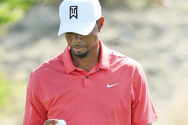 Tiger Woods of the United States stands on the 15th green during the pro-am ahead of the Hero World Challenge at Albany.- AFP