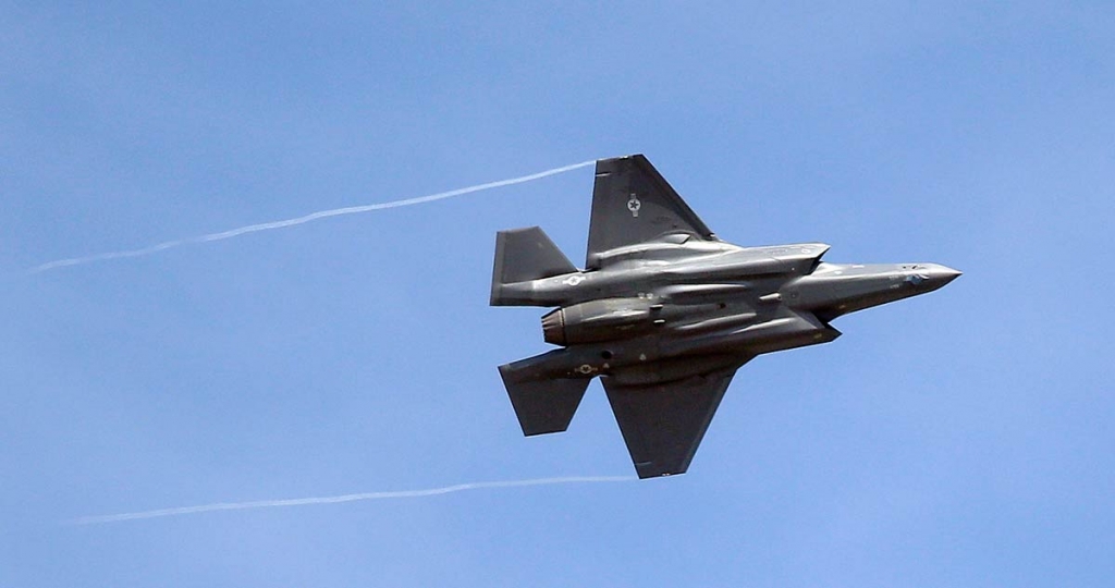 F-35 jet arrives at its new operational base at Hill Air Force Base in northern Utah