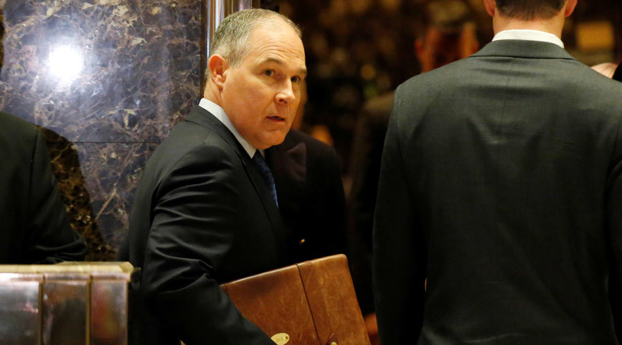 Scott Pruitt Attorney General of Oklahoma arrives to meet with U.S. President-elect Donald Trump at Trump Tower in Manhattan New York City U.S