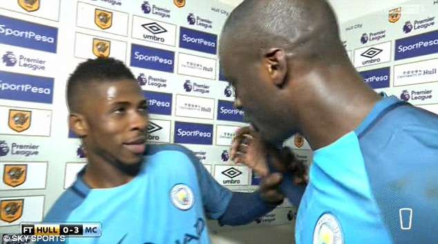 Kelechi Iheanacho and Yaya Toure