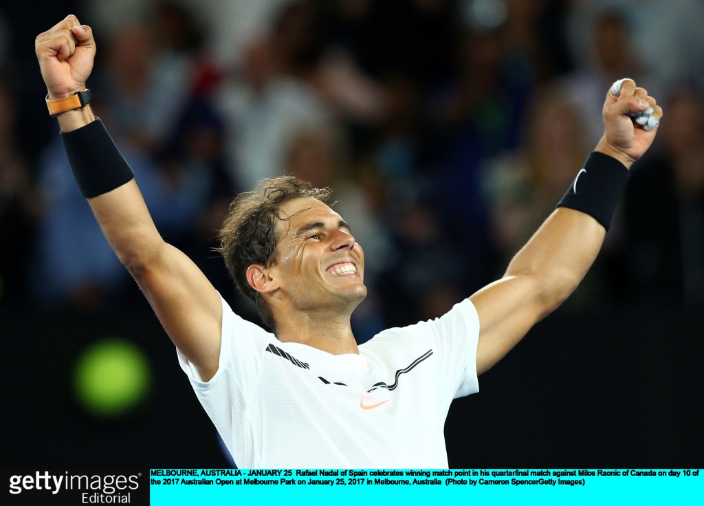 Nadal will face Dimitrov in the semi-final Cameron Spencer  Getty Images