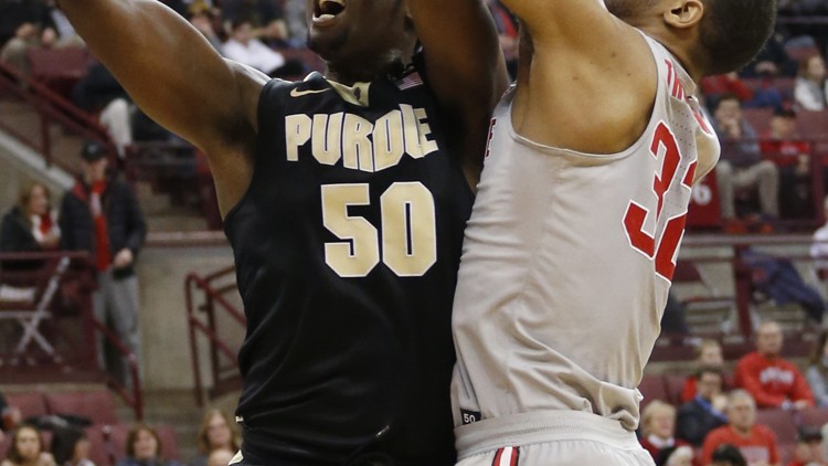No. 20 Purdue holds off Ohio State rally to win 76-75