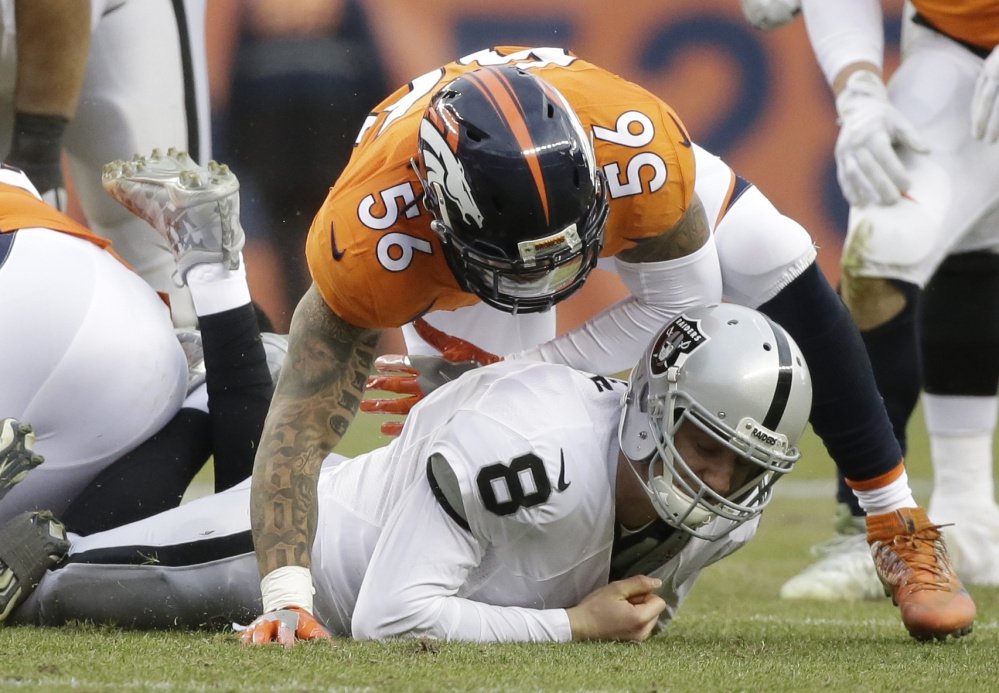 Oakland quarterback Connor Cook got a not-so-friendly welcome by Shane Ray and the Broncos last week. Now Cook will become the first quarterback to make his first start in a playoff game when the Raiders face the Texans on Saturday afternoon