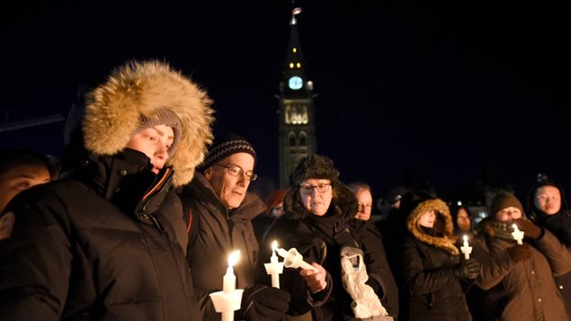 Hundreds of citizens of Ottawa turned out in front of Parliament. Gov. Gen. David Johnston described the attack as an “unspeakable” act