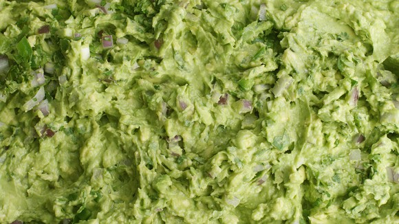 Close-up shot of Chipotle's guacamole