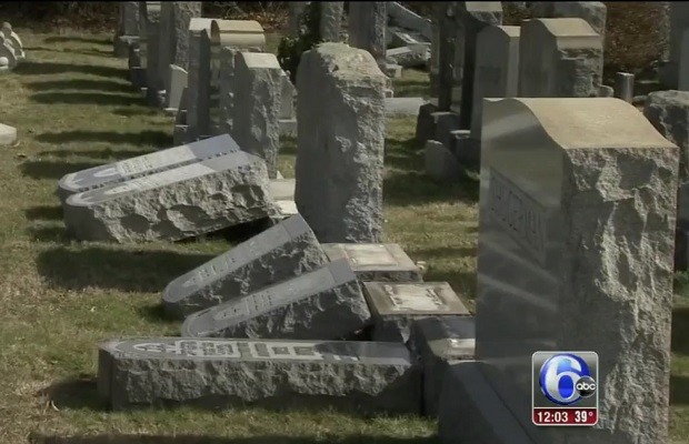 Dozens of Headstones Damaged at Jewish Cemetery Less Than a Week After St. Louis Incident