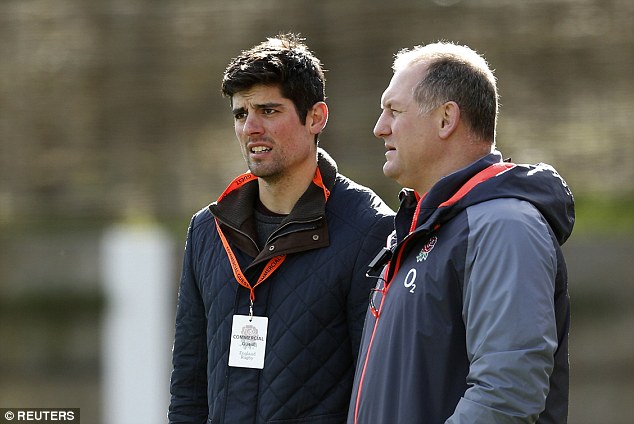 Former England cricket captain Alastair Cook was a guest at the training session