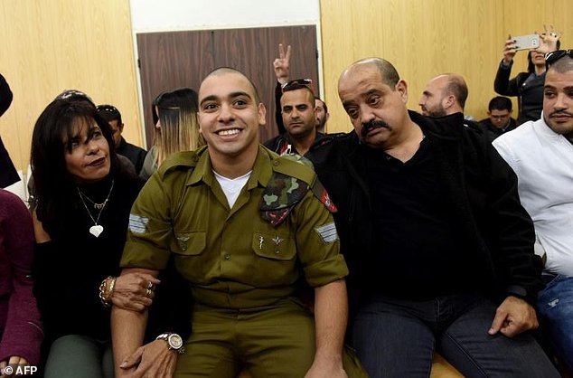 Israeli soldier Elor Azaria who was convicted of manslaughter for shooting dead a prone Palestinian assailant was sentenced to 18 months in prison with a further 18 months suspended