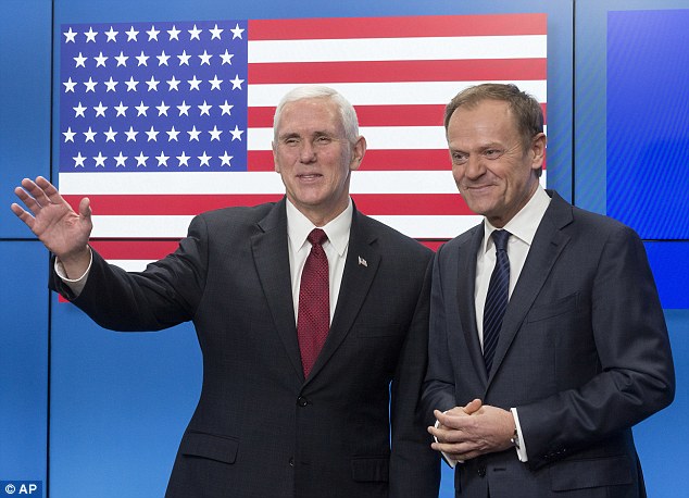 US vice president Mike Pence has reassured European Union officials about the Trump administration's stance towards the EU according to European Council president Donald Tusk