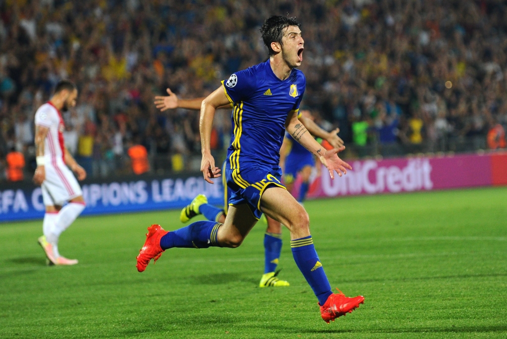 Azmoun scored in Rostov’s win over Bayern in the Champions League earlier this season Maxim Romanov  EPA