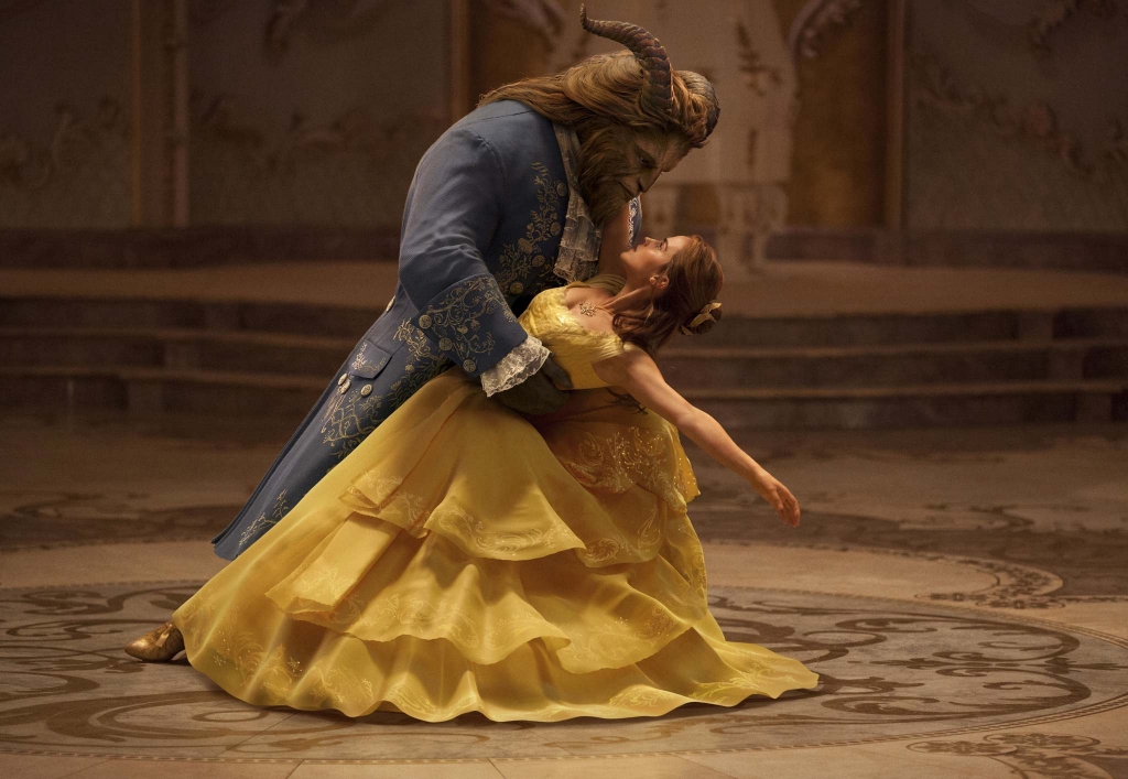 Disney Dan Stevens as the Beast left and Emma Watson as Belle star in a live-action adaptation of the animated classic Beauty and the Beast