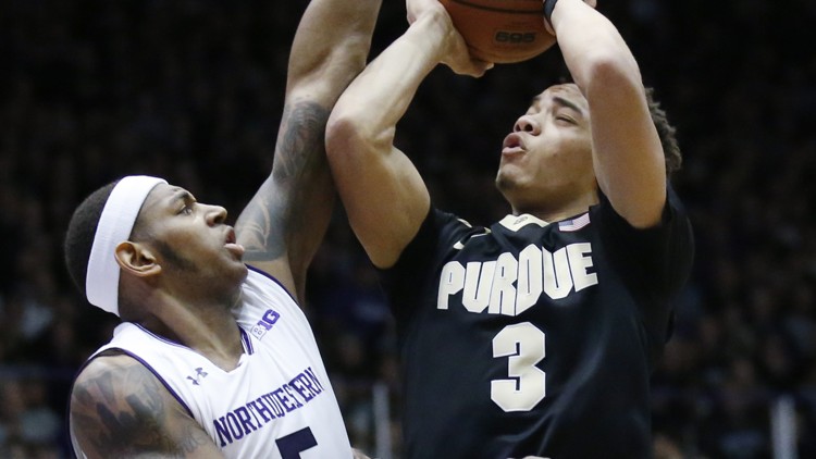 Edwards leads No. 16 Purdue past Northwestern 69-65