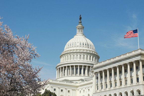 Capitol hill on a bright sunny day