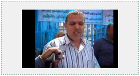 September 2011 Suhail al Hindi participates in a Palestinian workers union demonstration in front of UNRWA offices in the Gaza Strip protesting the UNRWA decision to suspend him because of his ties to Hamas