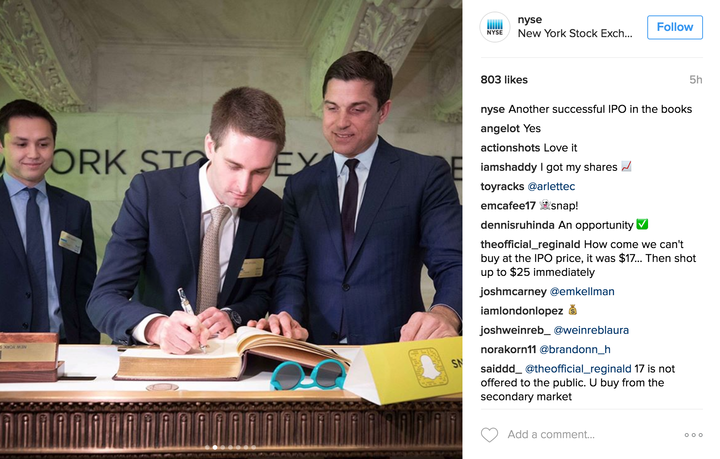 New York Stock Exchange  Instagram