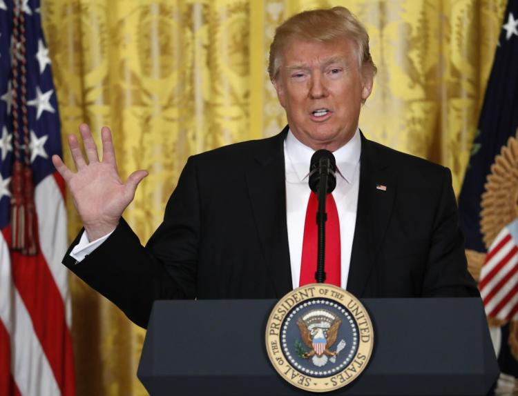 President Trump speaks during a news conference on Feb. 16 2017