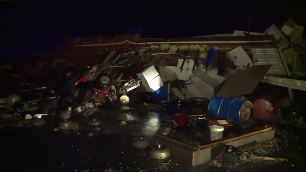 Storm damage in Perry County