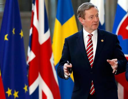 Taoiseach Enda Kenny arrives at the EU summit in Brussels