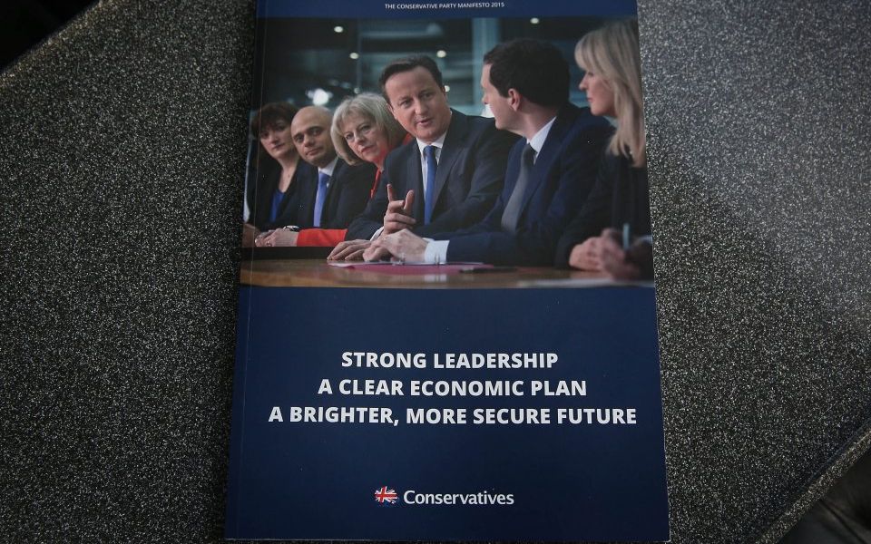 Conservative Party Launch Their Election Manifesto