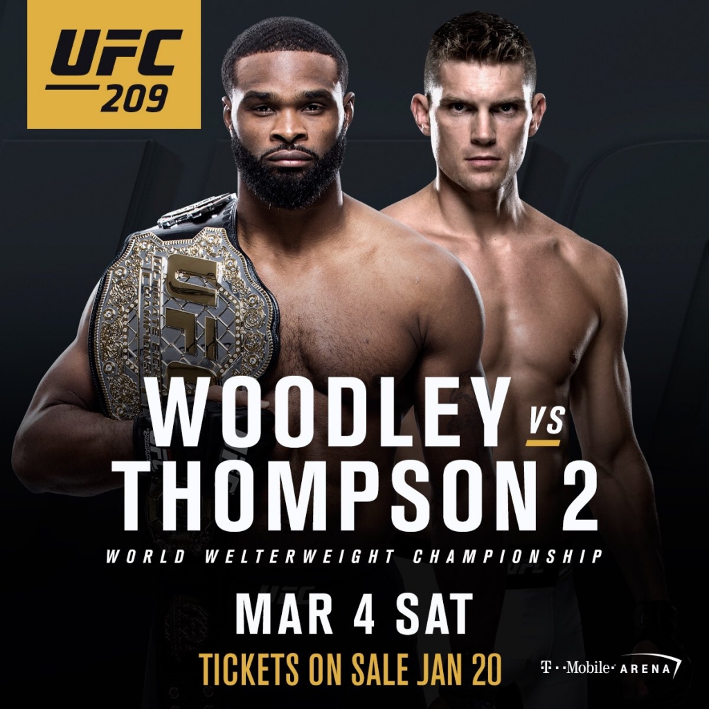 UFC 209 Live Stream: Watch Woodley vs Thompson 2 Online without Cable