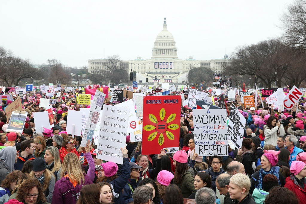 Women's solidarity march Washington DC USA- 21 Jan 2017