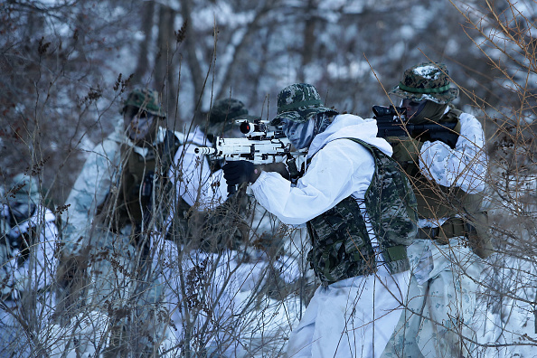 U.S. And South Korean Marines Hold Joint Winter Exercise