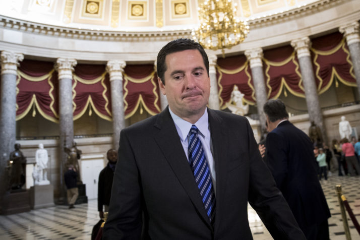 U.S. House Intelligence Committee Chairman Devin Nunes walks to the House floor on Capitol Hill | Drew Angerer  Getty Images