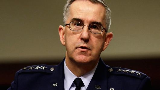 U.S. Air Force General John Hyten Commander of U.S. Strategic Command testifies in a Senate Armed Services Committee hearing on Capitol Hill in Washington U.S