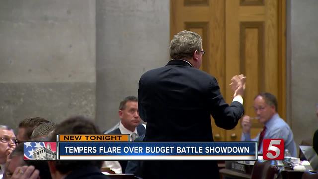 Tensions boiled over Thursday as Tennessee lawmakers try to finalize the budget before next week