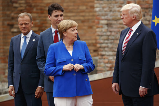 Donald Trump Justin Trudeau Angela Merkel Donald Tusk