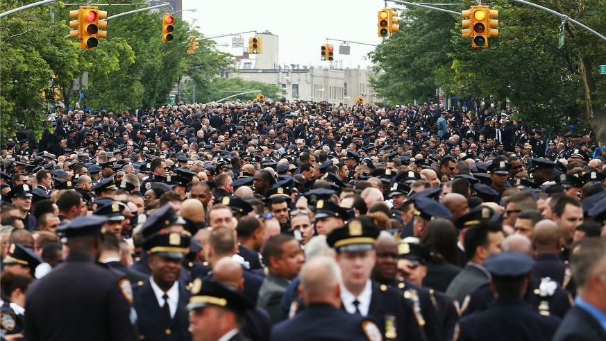 Slain NYPD Officer Miosotis Familia was laid to rest Tuesday