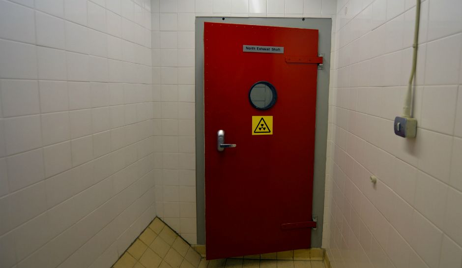 The bunker which was completed in 1990 was built to hold up to 235 people in the event of a nuclear bomb and is complete with kitchen facilities dormitories and decontamination chambers