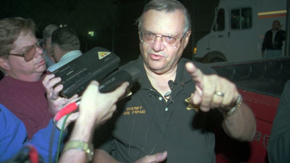 Sheriff Joe Arpaio tells reporters what he thinks of the US legal system after being convicted of ordering deputies to racially profile motorists