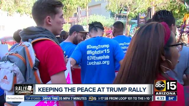 Tens of thousands of people are expected to be in downtown Phoenix for President Trump's Tuesday rally