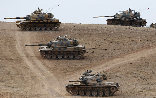 Turkish tanks have entered Syria in an offensive targeting the Kurdish YPG