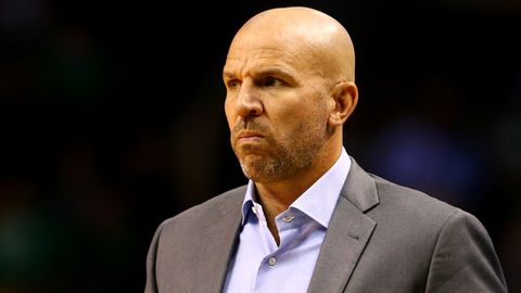 BOSTON MA- DECEMBER 4 Jason Kidd of the Milwaukee Bucks looks on during the first quarter against the Boston Celtics at TD Garden