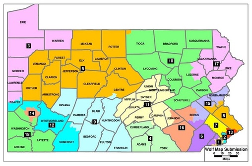 New state congressional map would split Luzerne County