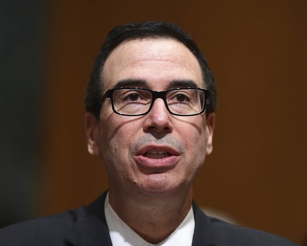 Treasury Secretary Steven Mnuchin testifies before the Senate Finance Committee on Capitol Hill in Washington