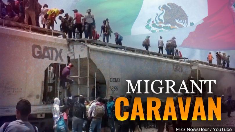 Migrant caravan Honduras heading to U.S. border through Mexico