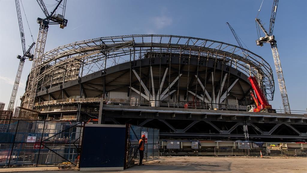 Under construction Spur's new stadium